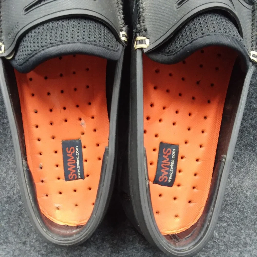 SWIMS Penny Loafers Slip-On Mesh Moccasins Classic Boat/Deck Shoes Men's Size 7‎
